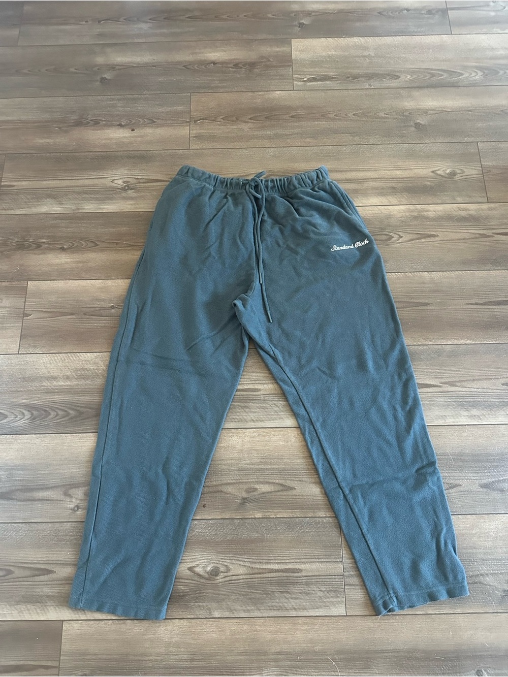 Standard Cloth Mens Baggy Drawstring Sweatpants - Slate Gray Sz L